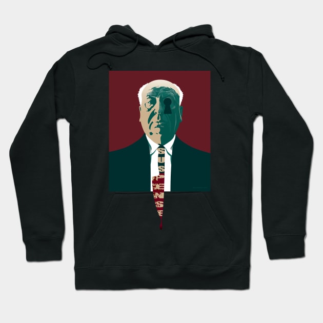 The Master of Suspense_ALfred Hitchock Hoodie by Koszulkowy Zawrót Głowy